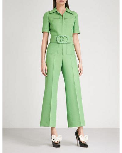 green gucci romper|green Gucci Jumpsuits for Women .